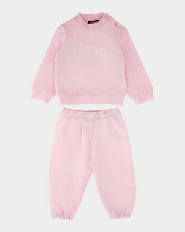 Kid's Vintage Logo-Print Two-Piece Set, Size 3M-18